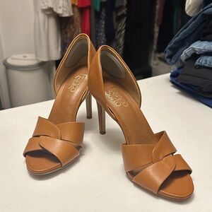 Franco Sarto Tan Leather Heels